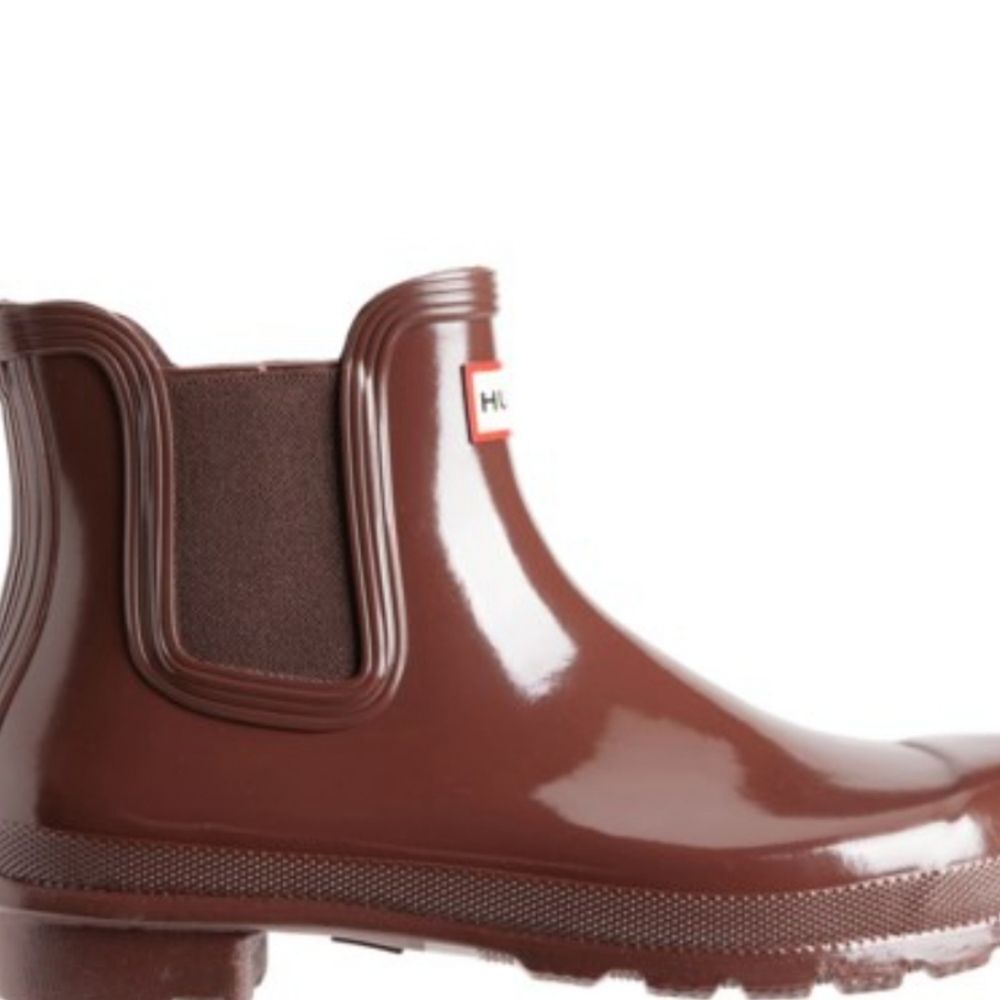 Hunter Original Waterproof Chelsea Boots- Brown Bolt - Picture 5 of 11